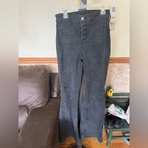 I am selling the American Eagle 00 Short High Rise Black Flare Jeans.